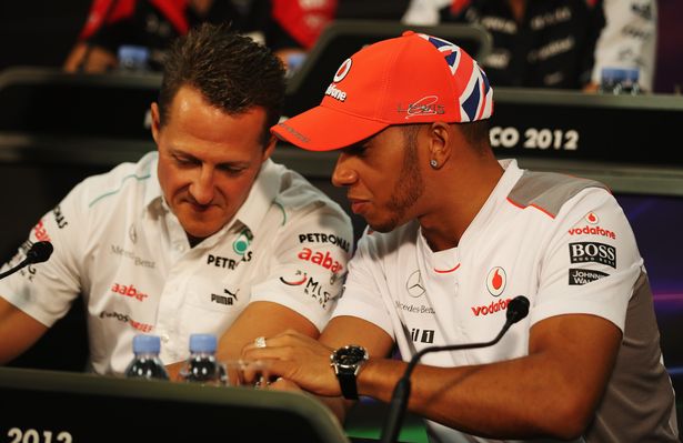 Hamilton and Schumacher won F1 titles with different teams