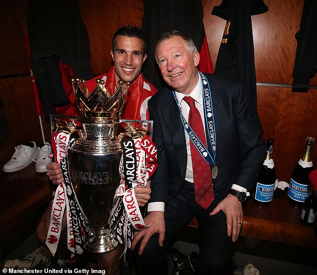 But Van Persie admitted that his visit was pre-planned and he had wanted to see Man United play Aston Villa after scoring a hat-trick against the Midlands outfit to win the title in 2013